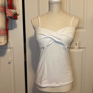 NWT White wrap front tank